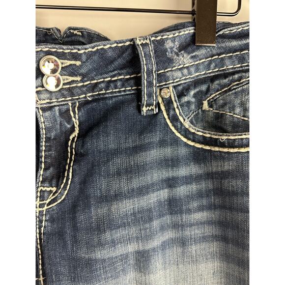 Vigoss The New York Capri Jeans Embellished Thick Stitch Women's Plus Size 20 - Picture 4 of 16